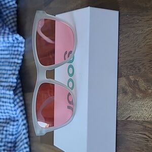 Goodr Sunglasses - frosted frame with Pink lenses